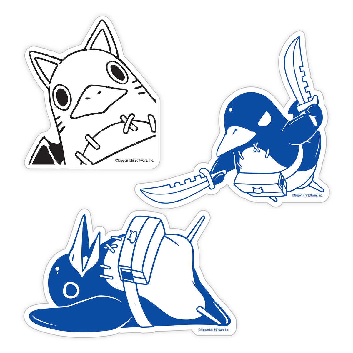 Speed Demon Prinny Car Decal Set