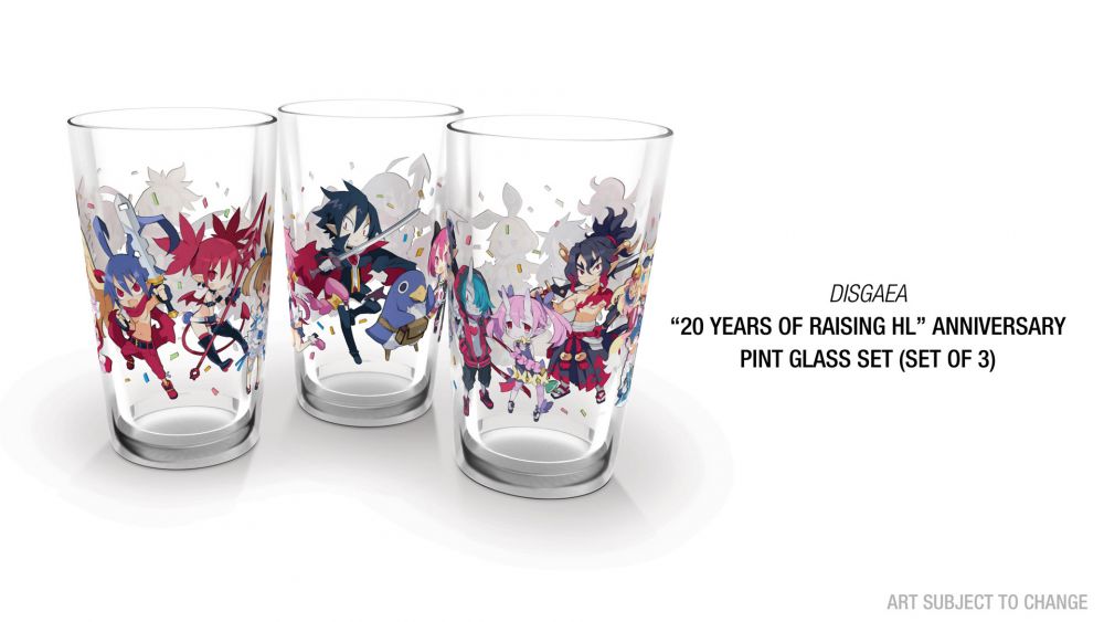 Disgaea "20 Years of Raising HL" Anniversary Pint Glass Set