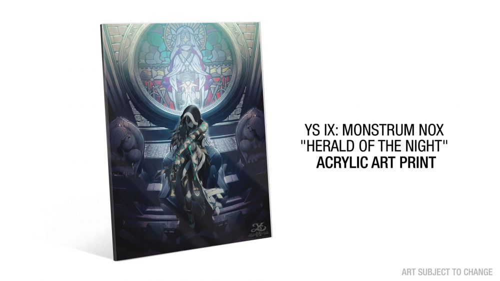 Ys IX: Monstrum Nox - "Herald of the Night" Acrylic Art Print