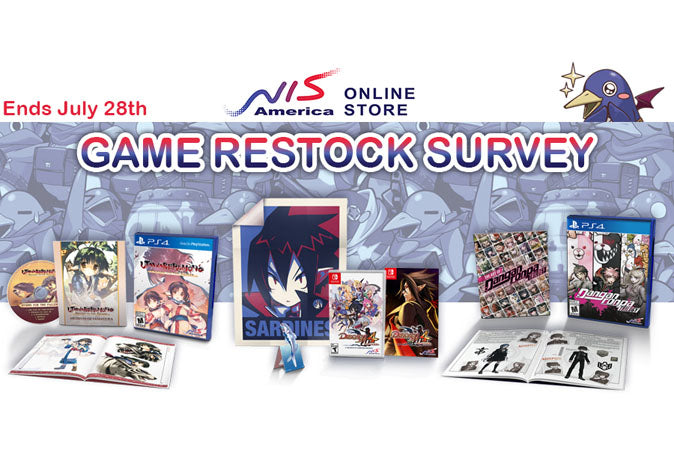 GAME RESTOCK SURVEY - ENDS JULY 28TH, 2021