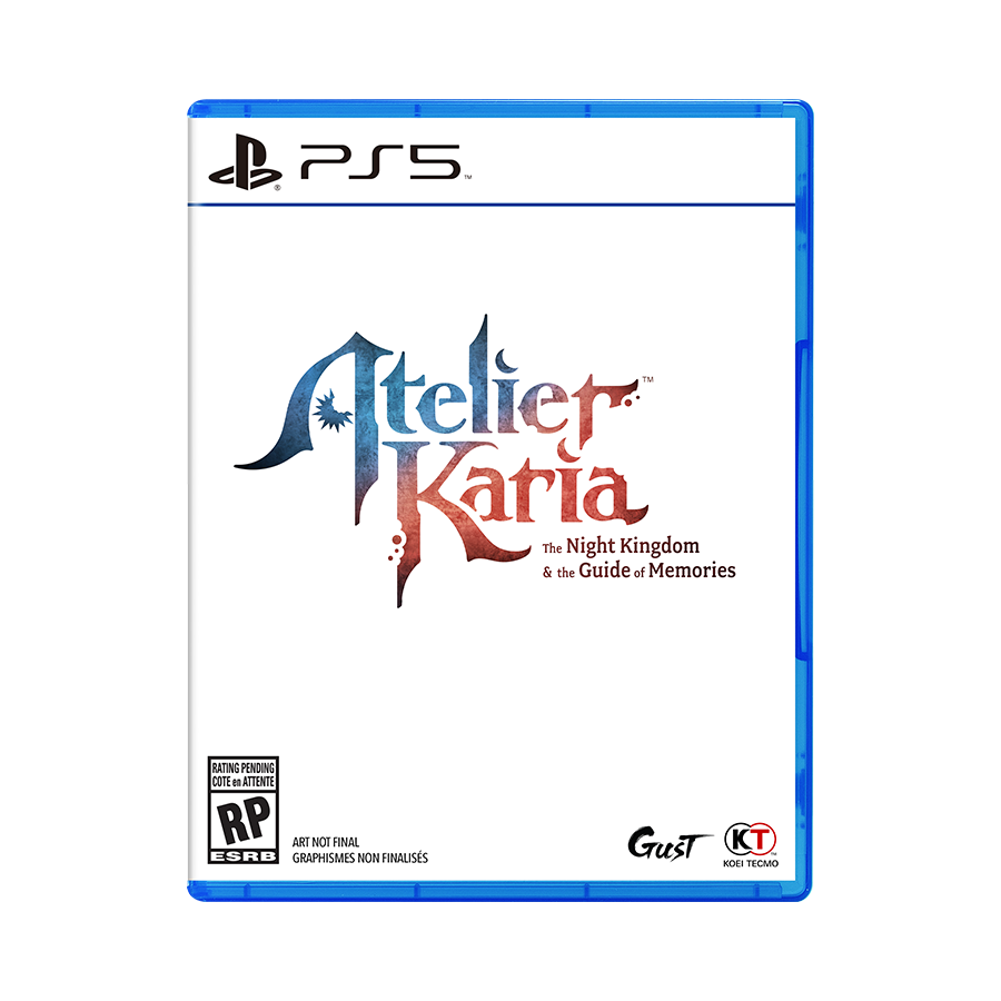 PS5 game case for Atelier Kara: The Night Kingdom & the Guide of Memories, shown on a plain white background.