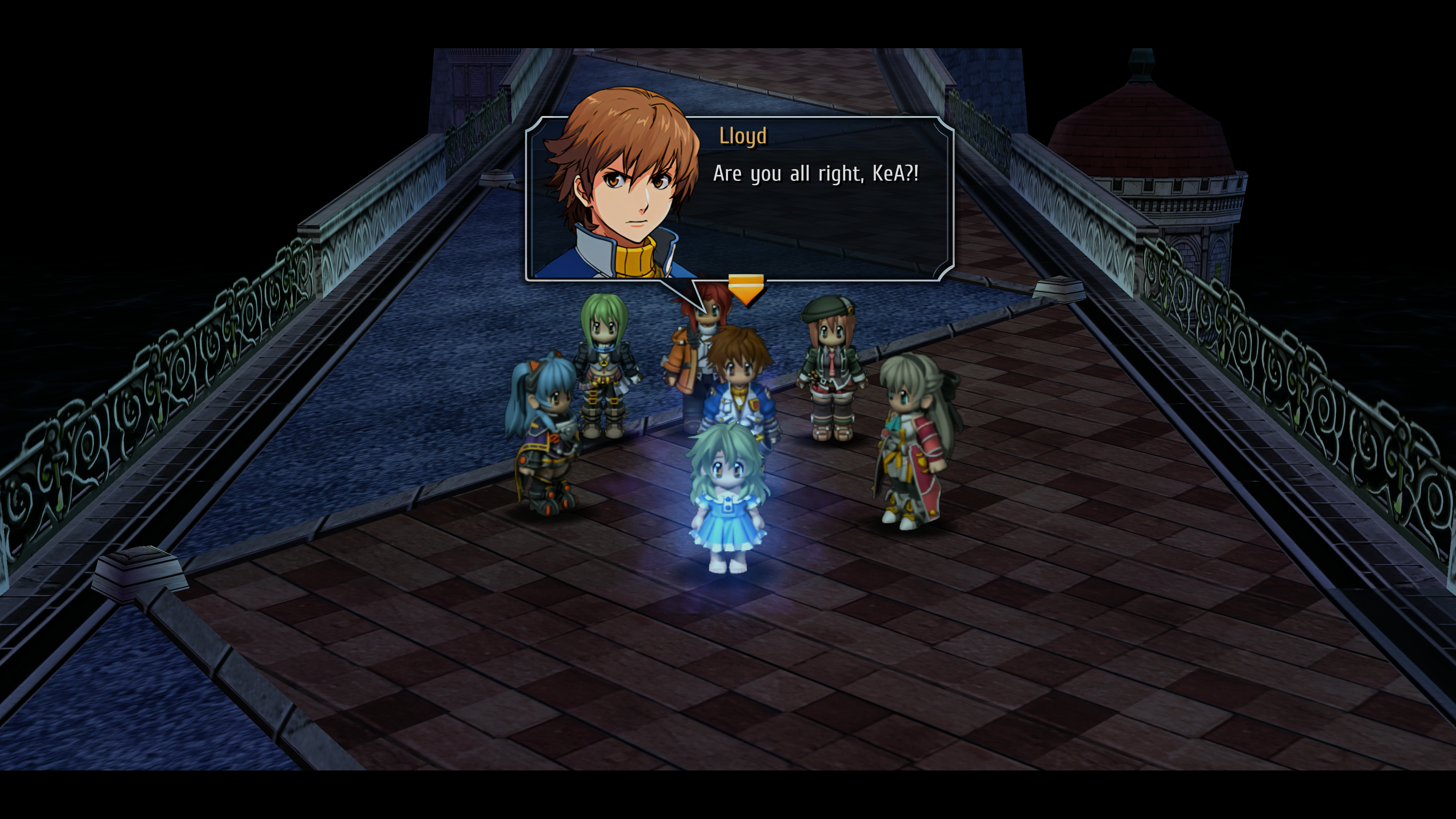 Trails from Zero showing Lloyd and the Special Support Section in a major scene