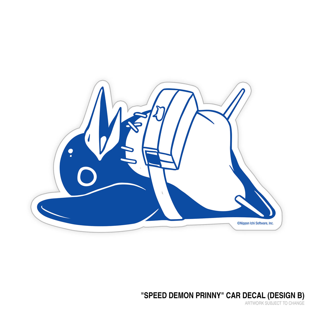 Speed Demon Prinny Car Decal B